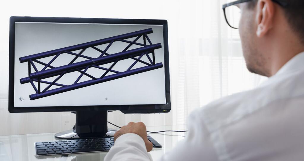 Designer working on a 3D model