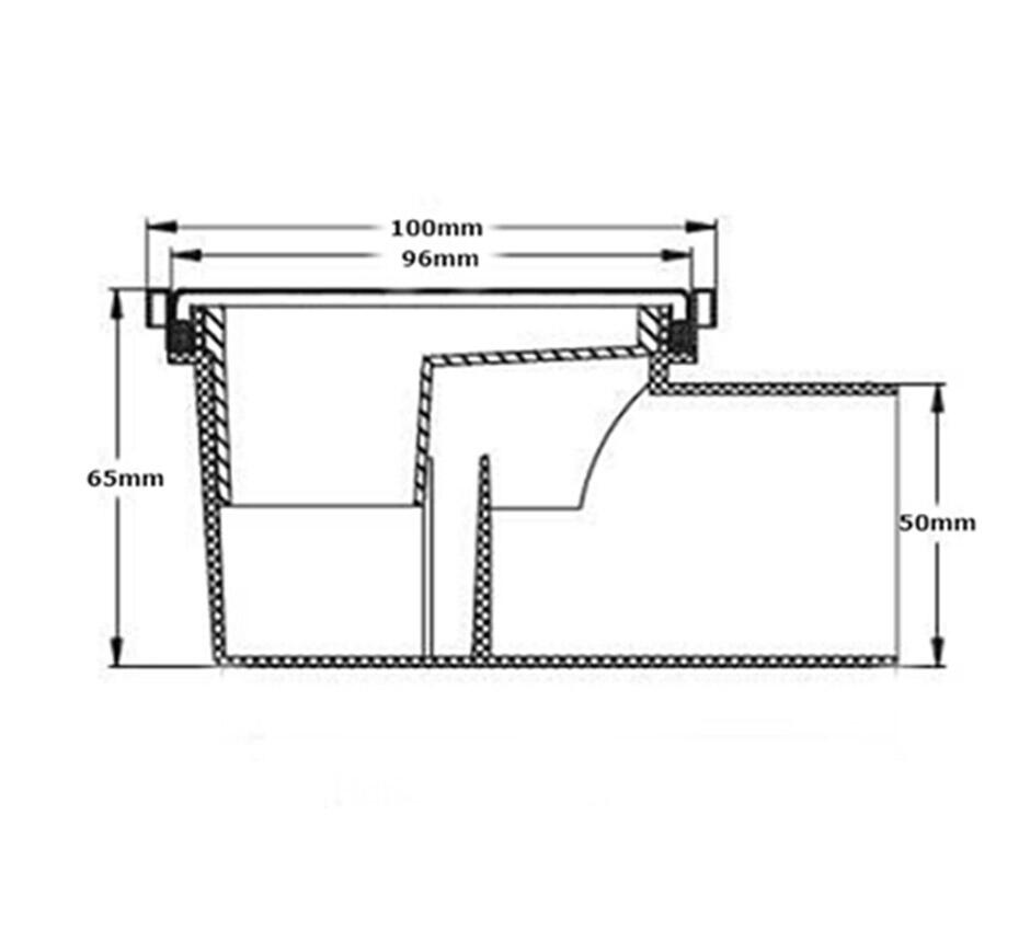 Two Part Balcony Drain | Drain Gullies | Kent Stainless