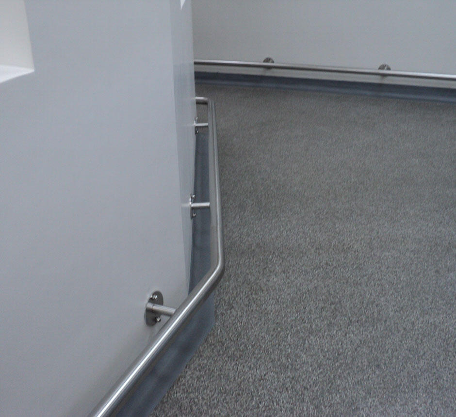 Visible Fixing Wall Mounted Bump Rails | Kent Stainless