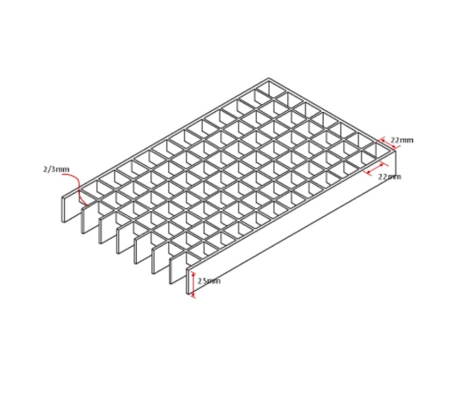 Industrial Plain Mesh Grating Stainless Steel Drain Gratings Kent